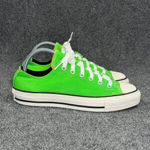 Converse All Star CT Double Tongue Ox Shoes Women's Size 8 Neon Green Athletic